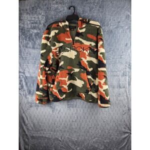 Be.Spoke Forest Camouflage‎ Knit 1/4 zip Hoodie  XL